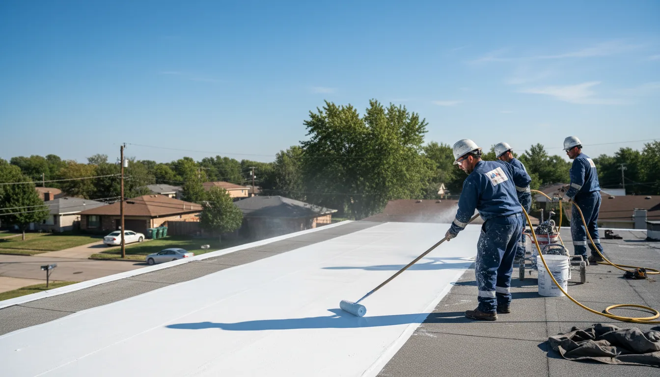 Commercial roof coating in Big Flats, NY near me